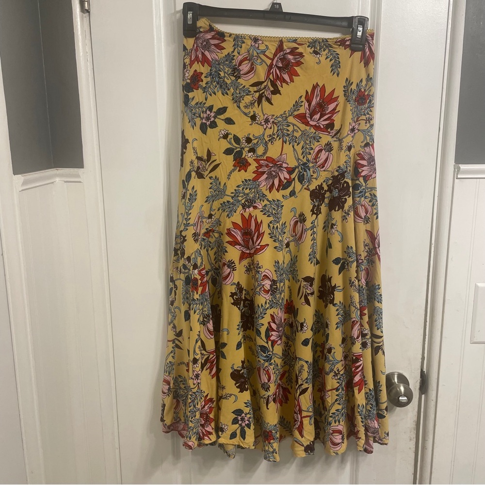 LOLA P Floral A-line skirt woman’s size Large